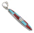 Multicolor Southwest Silver Pendant MX64829