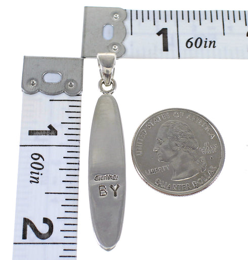 Multicolor Southwest Silver Pendant MX64829