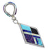 Southwest Jewelry Sterling Silver Multicolor Pendant MX64886