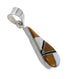 Tear Drop Southwest Sterling Silver Multicolor Pendant MX64895