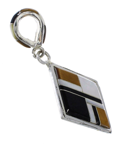 Silver Multicolor Southwest Pendant MX64899