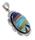 Authentic Sterling Silver Multicolor Southwest Pendant MX64933