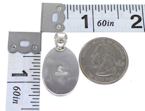 Multicolor Inlay Southwest Sterling Silver Jewelry Pendant MX64955