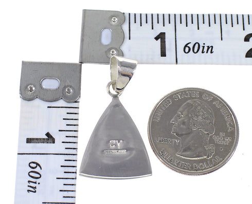 Authentic Sterling Silver Multicolor Southwest Pendant MX64962