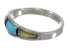 Multicolor Inlay Silver Southwest Ring Size 6-1/4 QX77961