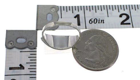 Southwestern Authentic Sterling Silver Multicolor Ring Size 6-1/2 QX78102