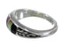 Southwest Multicolor Inlay And Sterling Silver Ring Size 5-1/4 WX75327