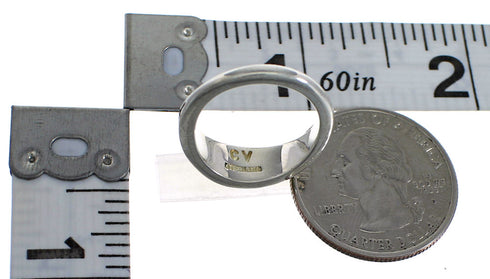 Southwest Multicolor Inlay And Sterling Silver Ring Size 5-1/4 WX75327