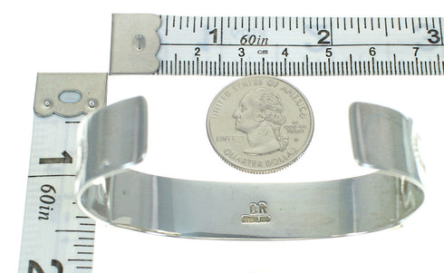 Southwest Multicolor Genuine Sterling Silver Cuff Bracelet RX69202