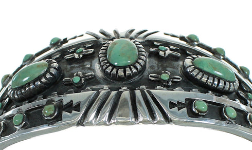 Genuine Sterling Silver Turquoise Cuff Bracelet RX78362