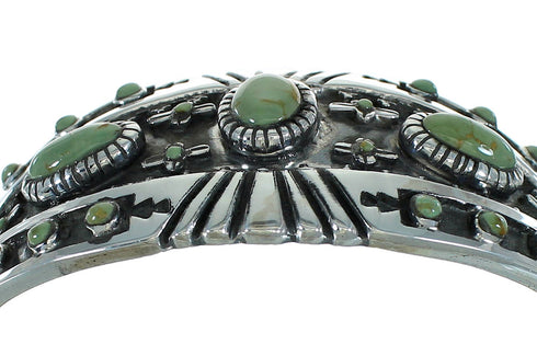 Turquoise Sterling Silver Southwestern Cuff Bracelet RX78366
