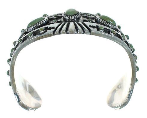 Turquoise Sterling Silver Southwestern Cuff Bracelet RX78366