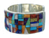 Silver Multicolor Inlay Southwest Cuff Bracelet AX78073