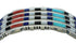 Genuine Sterling Silver Multicolor Inlay Southwestern Cuff Bracelet AX78086