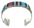 Genuine Sterling Silver Multicolor Inlay Southwestern Cuff Bracelet AX78086