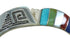 Sterling Silver Southwestern Multicolor Water Wave Cuff Bracelet AX78096