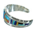 Silver Southwestern Multicolor Cuff Bracelet AX78100
