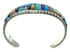 Silver Southwestern Multicolor Cuff Bracelet AX78100