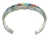 Southwestern Sterling Silver Multicolor Inlay Cuff Bracelet AX78114