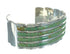 Turquoise Inlay Southwest Sterling Silver Cuff Bracelet AX77967