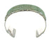 Turquoise Inlay Southwestern Sterling Silver Cuff Bracelet AX77970