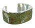 Turquoise Inlay Sterling Silver Southwestern Cuff Bracelet AX77995