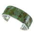 Turquoise Inlay Silver Southwest Cuff Bracelet AX77998