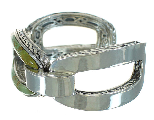 Genuine Sterling Silver Southwest Turquoise Cuff Bracelet AX78017