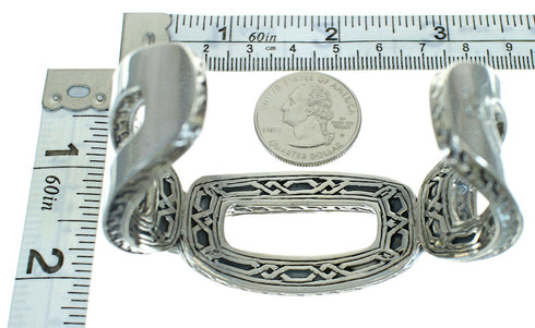 Genuine Sterling Silver Southwest Turquoise Cuff Bracelet AX78017