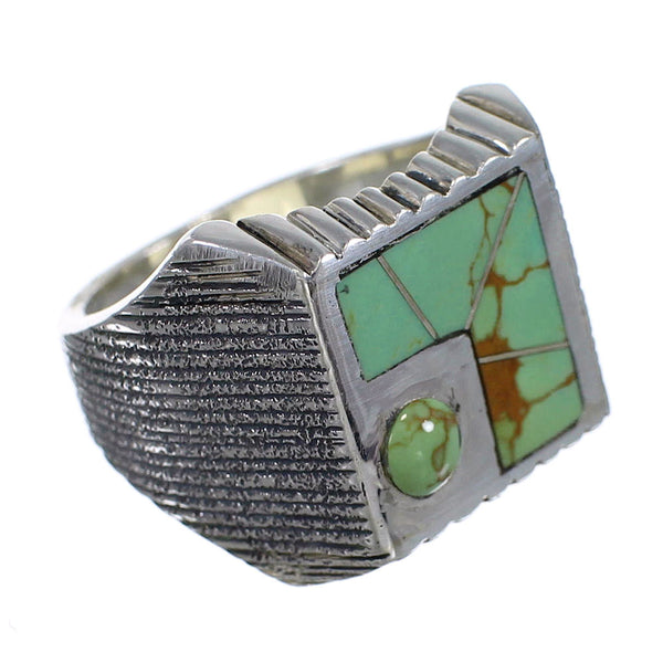 Southwest Sterling Silver And Turquoise Ring Size 7-3/4 WX80881