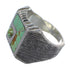 Southwest Sterling Silver And Turquoise Ring Size 7-3/4 WX80881