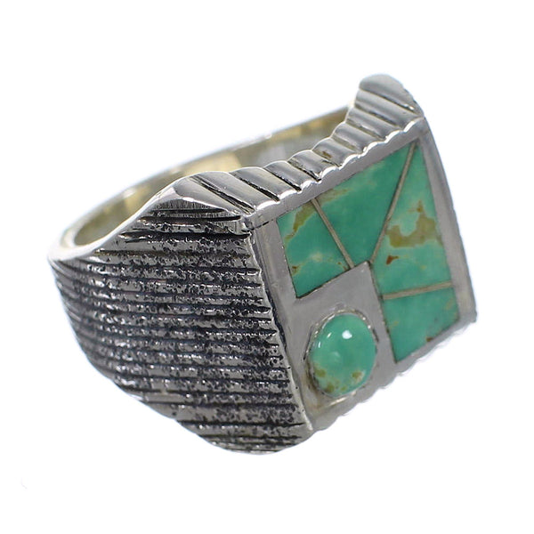 Sterling Silver Southwest Turquoise Ring Size 6-3/4 WX80896