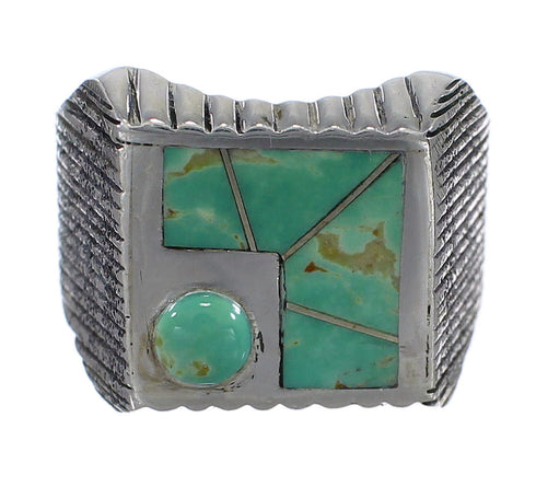 Sterling Silver Southwest Turquoise Ring Size 6-3/4 WX80896