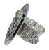 Southwestern Sterling Silver Turquoise Butterfly Bear Ring Size 5-3/4 WX81030