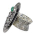 Sterling Silver Turquoise Butterfly Bear Southwest Ring Size 8-1/2 WX81031