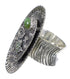 Sterling Silver Southwestern Turquoise Butterfly Bear Ring Size 6 WX81037