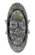 Turquoise Southwestern Silver Butterfly Bear Ring Size 7-1/4 WX81059