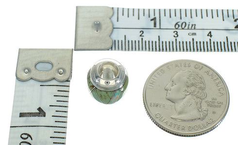 Sterling Silver Turquoise And Opal Bead Pendant VX65234