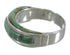 Southwest Sterling Silver Turquoise Inlay Ring Size 5-3/4 YX81337
