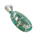 Turquoise And Opal Authentic Sterling Silver Pendant VX65508