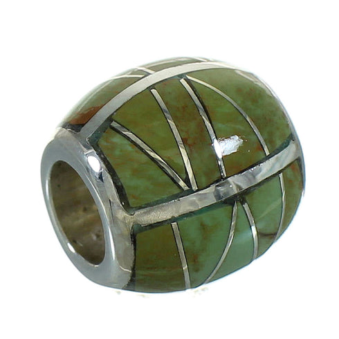 Southwest Sterling Silver And Turquoise Bead Pendant RX65832