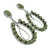 Turquoise Genuine Sterling Silver Post Dangle Earrings AX66755