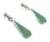 Silver Southwestern Turquoise Inlay Post Dangle Tear Drop Earrings AX67626