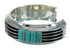 Turquoise Inlay Silver Southwestern Jewelry Cuff Bracelet AX78141