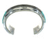 Turquoise Inlay Silver Southwestern Jewelry Cuff Bracelet AX78141