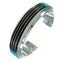 Turquoise Silver Southwestern Cuff Bracelet AX78148
