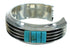 Turquoise Silver Southwestern Cuff Bracelet AX78148