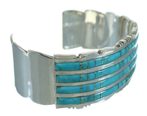 Southwest Turquoise Sterling Silver Cuff Bracelet AX78158