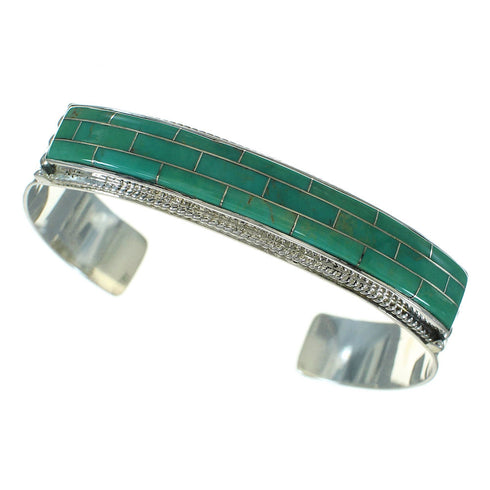 Turquoise Southwestern Sterling Silver Cuff Bracelet AX78284