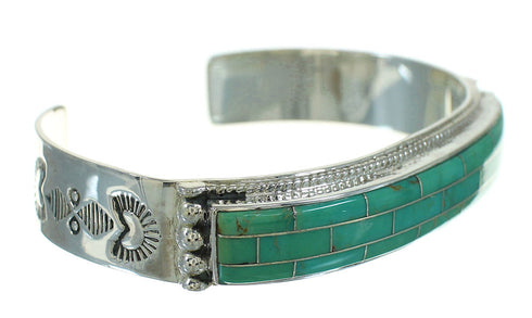 Turquoise Southwestern Sterling Silver Cuff Bracelet AX78284